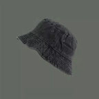 Bucket Hat Retro Washed Denim Fisherman Hat Fashionable And Versatile Sun Hat Sun Protection Fishing Hat Outdoor Hiking Hat