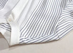 Shirts & Blouses For Women Striped Thin Style Woman Top Button Up Novelty 2025 Cute And Elegant Basic Premium Promotion Xl
