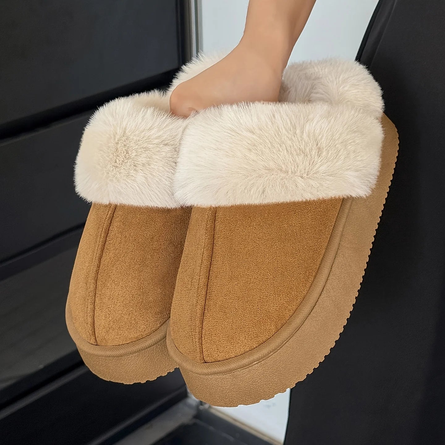 Winter Warm House Slippers - Thick Plush Sole, Soft Unisex Design for Home, Office & Campus. Cozy & Durable.