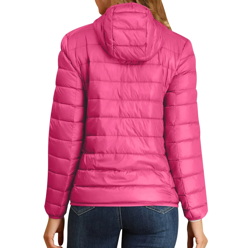 Women Puffer Jacket Plus Size 2025 New Spring Autumn Female Ultra Lightweight Packable Hooded Down Coats