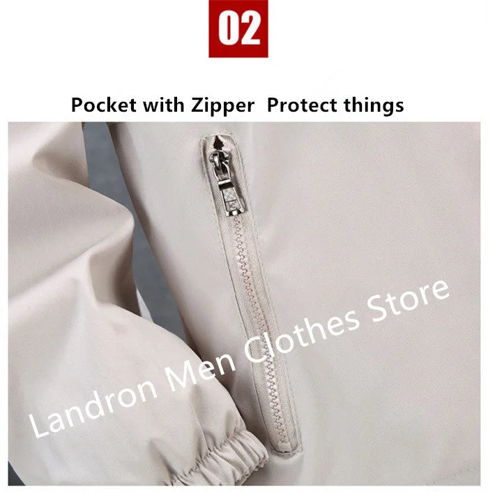 Hooded Windbreaker Man 8XL 7XL Japanese Casual Blouson Jaket Hoodies Black Male Plus Size 6XL Bomber Spring Autumn Clothes Coats