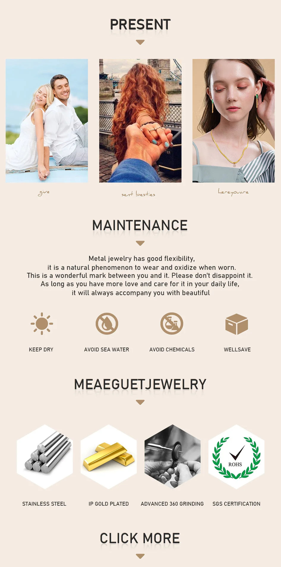 Stainless Steel Interlocked Triple Ring for Women Multi Color Wedding Band Bague Three in One