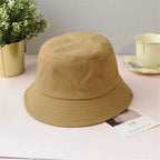 Bucket Hat Women Men Anti-UV Beach Sun Hat Summer Sunscreen Panama Hat Outdoor Foldable Portable Fisherman Cap