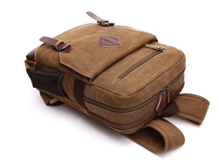 Men's Backpack Vintage Canvas Backpack Men's Travel Bags Large Capacity Backpack Laptop Backpack Bag High Qualit School Bag NEW