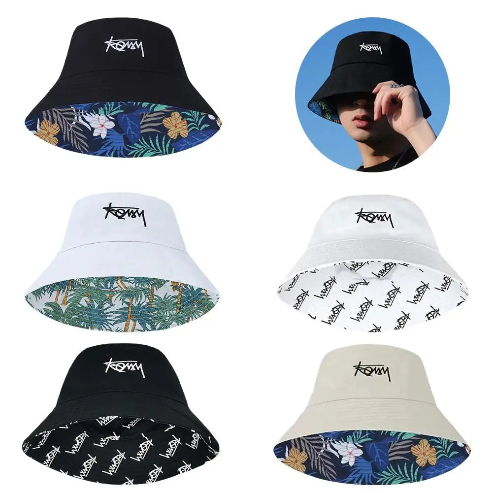 Reversible Hat Big Head Size Autumn Bucket Hat Men Korean Casual Street Panama Hat Hiphop Golf Fisherman Hat Caps for Women