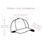 Baseball cap for women, summer deep top big head circumference hat, spring and autumn hat, small face, versatile, casual duckbil