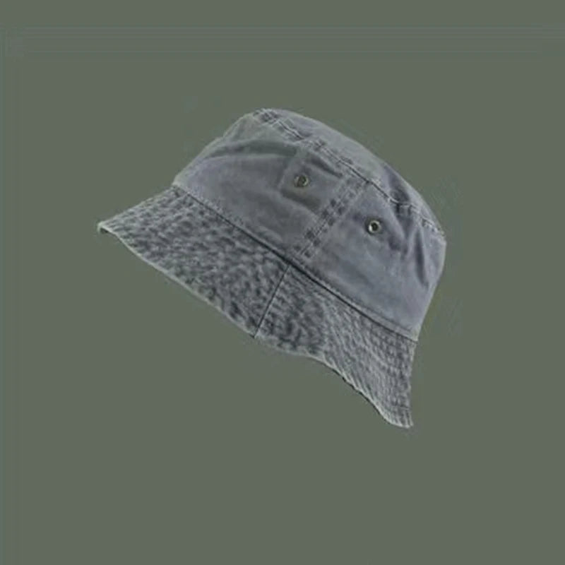 Bucket Hat Retro Washed Denim Fisherman Hat Fashionable And Versatile Sun Hat Sun Protection Fishing Hat Outdoor Hiking Hat