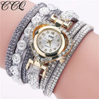 Gorgeous Women'S Diamond Inlaid Watch Retro Sparkling Crystal Bracelet Multiple Exquisite Dials Simulated Quartz Watch For Women