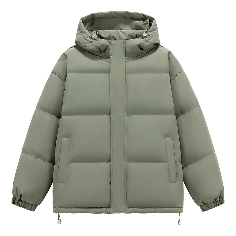 Men's Puffer Jacket Men's Coat Harajuku Hip Hop Hooded Coat Men Women Winter Parka Colorful Oversize Parka Korean Winter Jacket