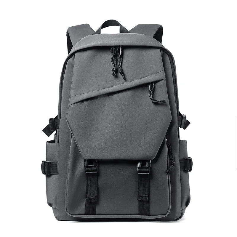 Simple solid color backpack,  travel backpack, plenty of storage space, very suitable for commuting, school, work and going out.