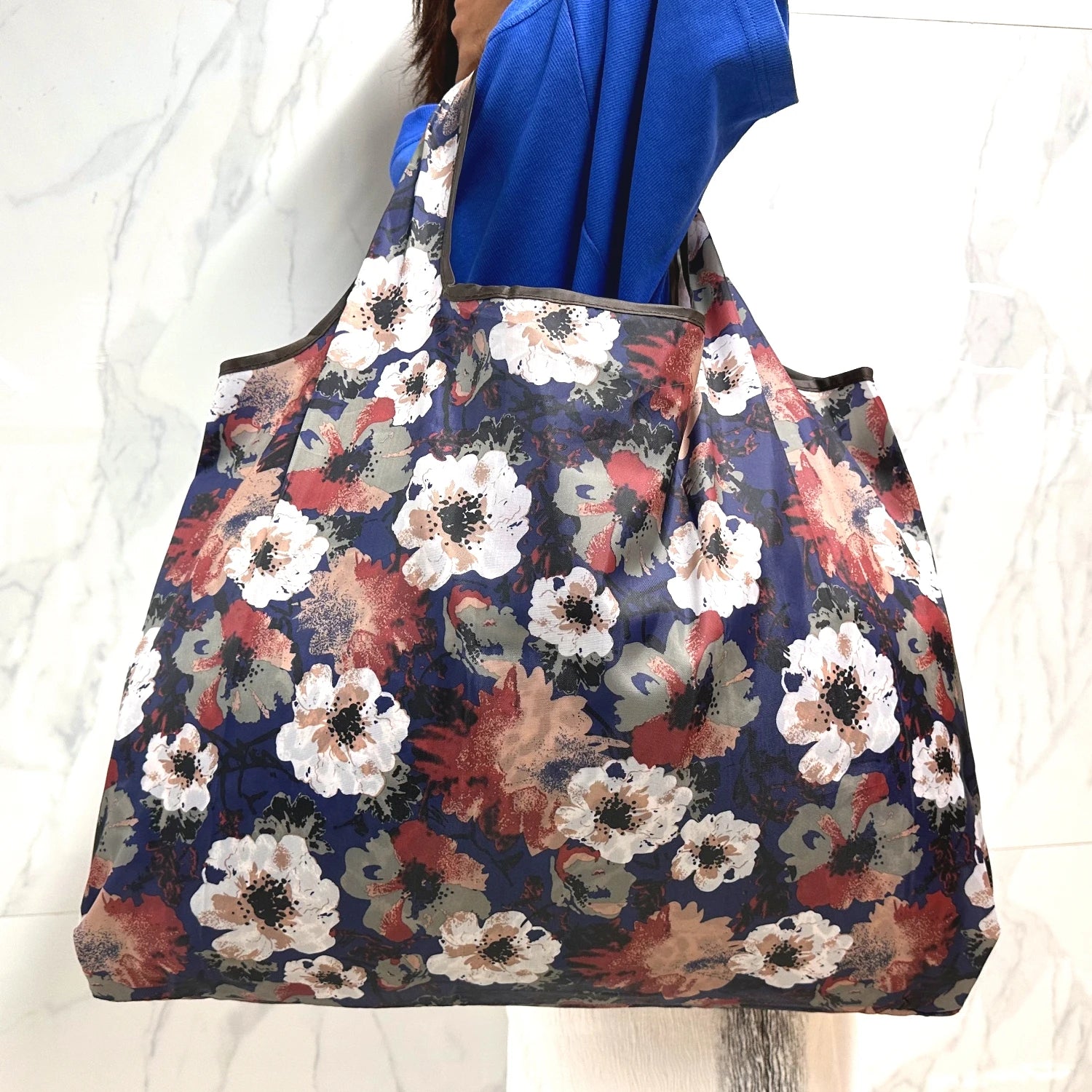 Tote Bag Large Capacity Tote Bag Can Be Reused Portable Eco-Friendly Lightweight Shopping Bag with Printed Pattern Outdoor Foldable Handbag for Camping and Travel