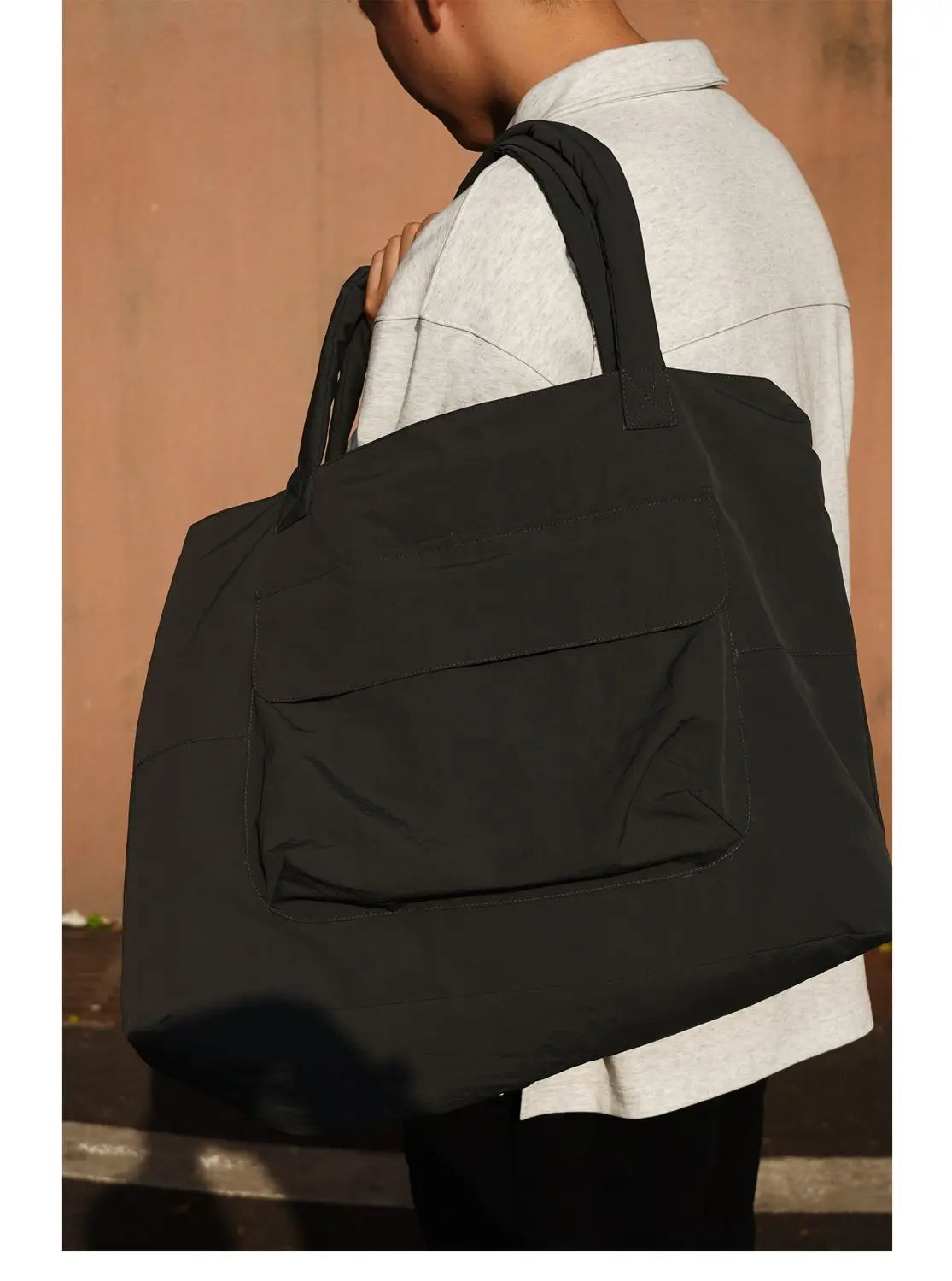 Tote Bag 2024 New Fashion Simple Office Lady Nylon Splashproof Shoulder Bag Handbag All-match