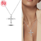 Exquisite Gold Fatima's Hand Necklace 925 Silver Original Devil's Eye Cross Bead Necklace Women Jewelry Luxury Friend Fine Gifts