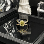 Finger Ring With Ancient Style Dark And Fashionable Personality Drop Glazed Ring Niche Design Temperament Fashionable Jewelry
