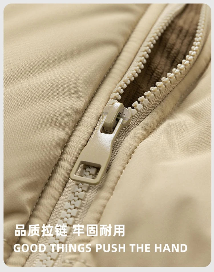 Men’s Winter Puffer Jacket Cotton Padded Warm Hooded Windbreaker Coat Outdoor Casual Thick Parka for Cold Weather Streetwear