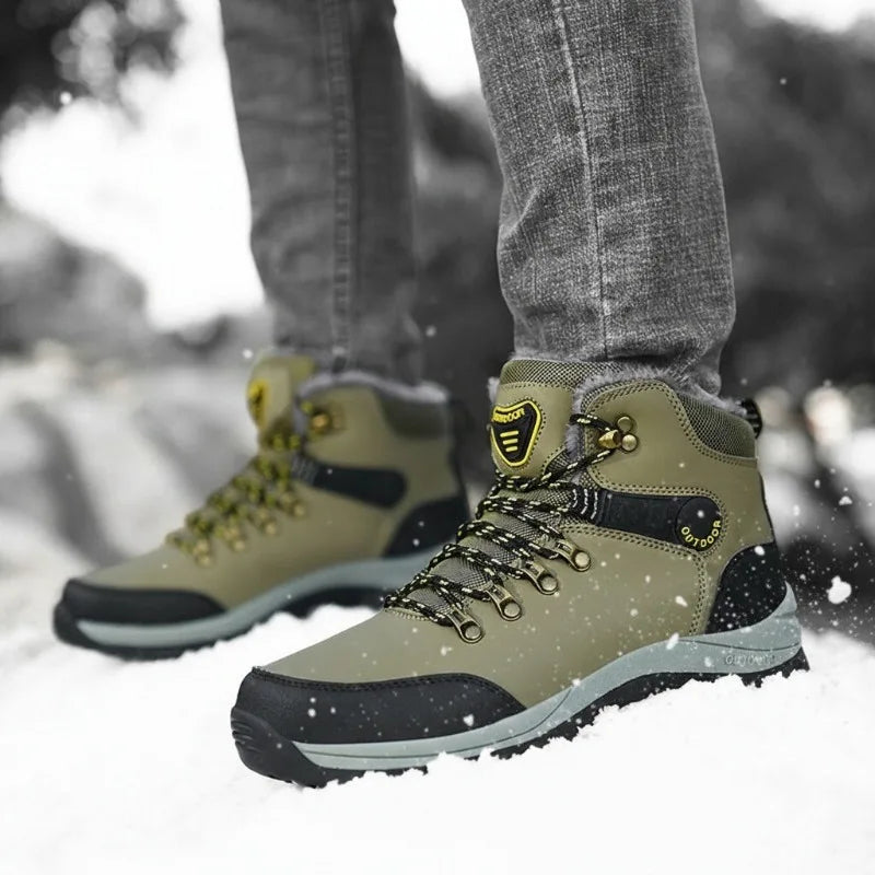 Snow Boots Men Hiking Boots Waterproof Winter Anti Slip Trekking Shoes Mountain Boots Men Sneakers Ankle Snow Boots Men Shoes