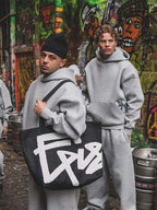 2026 Trendy High Street Retro Casual Streetwear Men's Sports Suit Y2K Harajuku Embroidered Hoodie men Hip-hop Loose Sweatpants