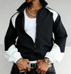 Men's color-blocked jacket, lightweight, casual, travel, windproof and wear-resistant, high-quality fabric, boyfriend gift
