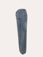 Jeans For Man Baggy Jeans Man Pants Relaxed Fit Denim Trousers Spring Summer Season Blue Classic Men Clothing No Elastic