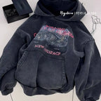 Boys Hooded Sweater Autumn New Children's Retro Trendy Casual Jumper Boys Loose Top 2025