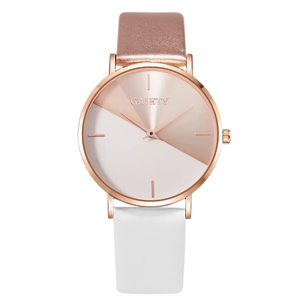 Fashion Ladies Watch for Women Quartz Watches Double Color Women's Hand Watches Elegant Women's Wrist Lovers Watch 2023 Bracelet