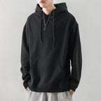 Sweatshirts For Man Fleeced Green Men's Clothing Hooded Hoodies Solid Simple Elegant Hot Offers Sweat Shirt Welcome Deal Cheap