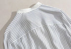 Shirts & Blouses For Women Striped Thin Style Woman Top Button Up Novelty 2025 Cute And Elegant Basic Premium Promotion Xl
