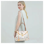 Ladies' tote bag, European and American retro handbag, printed underarm bag, fashionable commuting crossbody bag