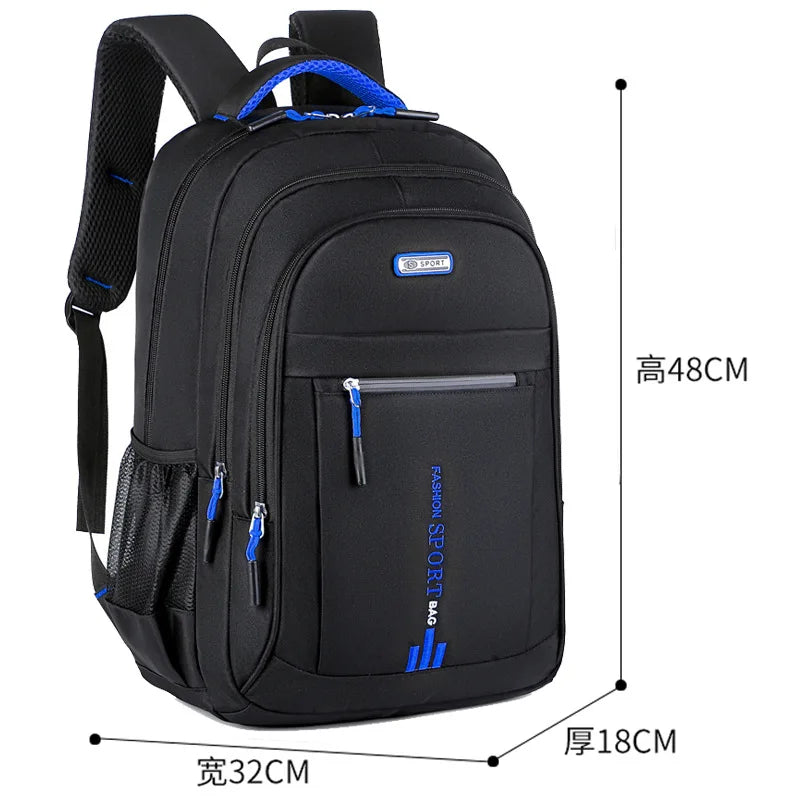 Men's Backpacks Oxford Waterproof Rucksack Business Computer Bag Casual Travel Backpack Senior High School Student Schoolbag sac