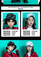 Kids Teenage Streetwear Hip Hop Clothing Red Shirt Tops Casual Cargo Jogger Pants For Girl Boy Jazz Dance Costume Rave Clothes