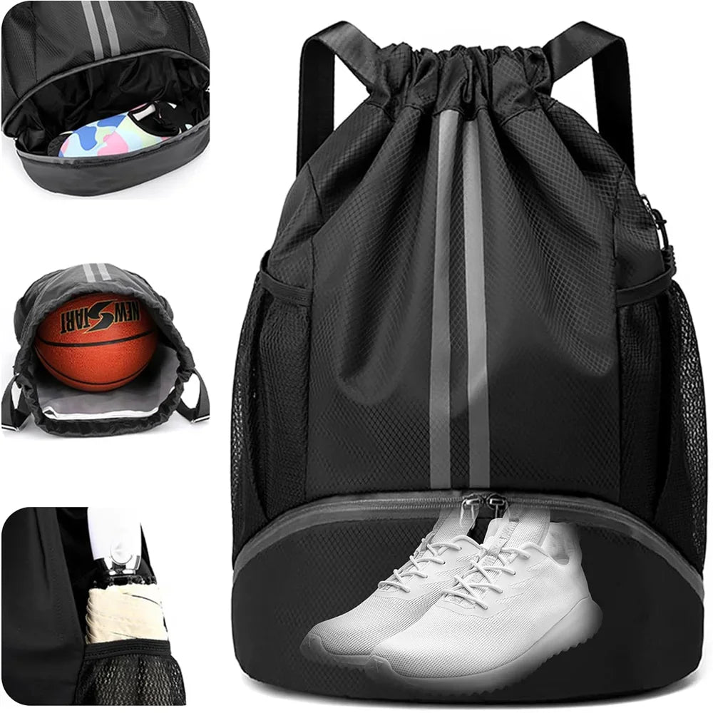 Men's Backpacks drawstring bag Women's School Backpack Female Travel Bag College Teenage Youth Backpacks Sports Storage Backpack