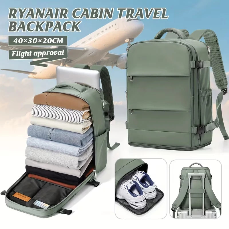 Women Men Hand Luggage Backpack Business College Laptop Travel Backpack Waterproof Carry on mochila viaje cabina avion 40x20x25