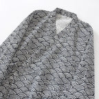 Bath Robe V-Neck Men's Kimono Bathrobe Long Sleeve Loose Kimono Pajamas Print Thin Japanese-Style Yukata Bath Wear