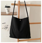 Simple Casual Women's Tote Bags New Large Capacity Commute Shopping One Shoulder Bags Trend All-matched Handheld Cloth Bags