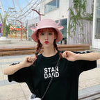 New Bucket Hats for Women Horns Cow Pattern Fashion Fisherman's hat Four Seasons Sun Hat Outdoor Beach Cap Bob Ladies Panama Hat