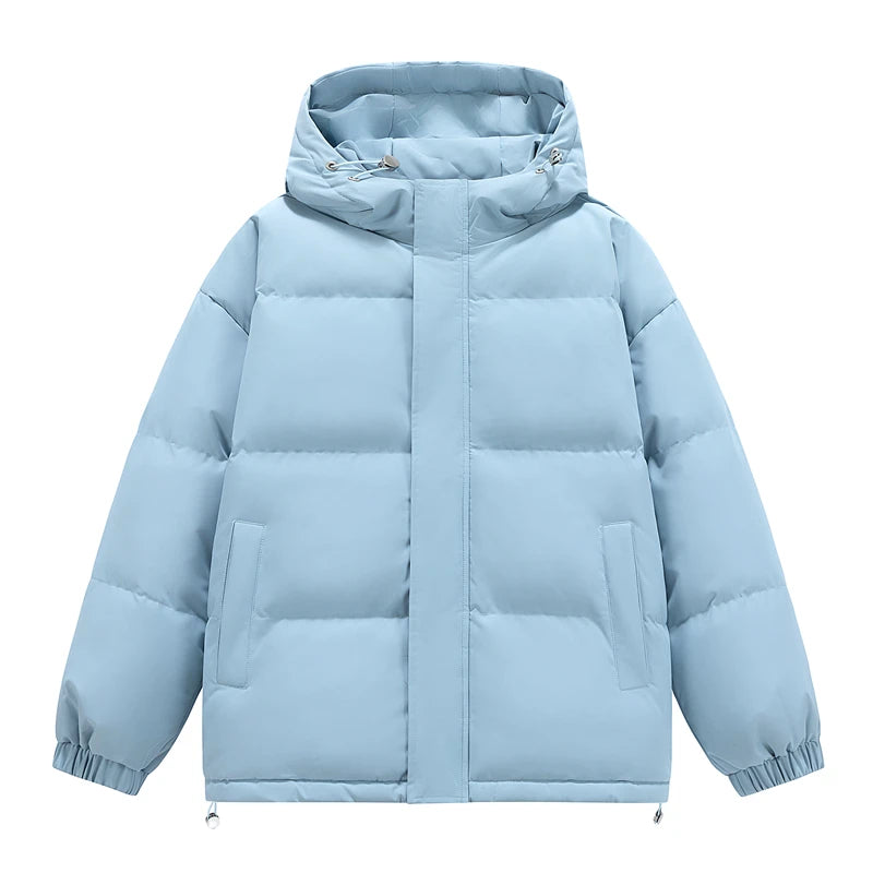 Men's Puffer Jacket Men's Coat Harajuku Hip Hop Hooded Coat Men Women Winter Parka Colorful Oversize Parka Korean Winter Jacket