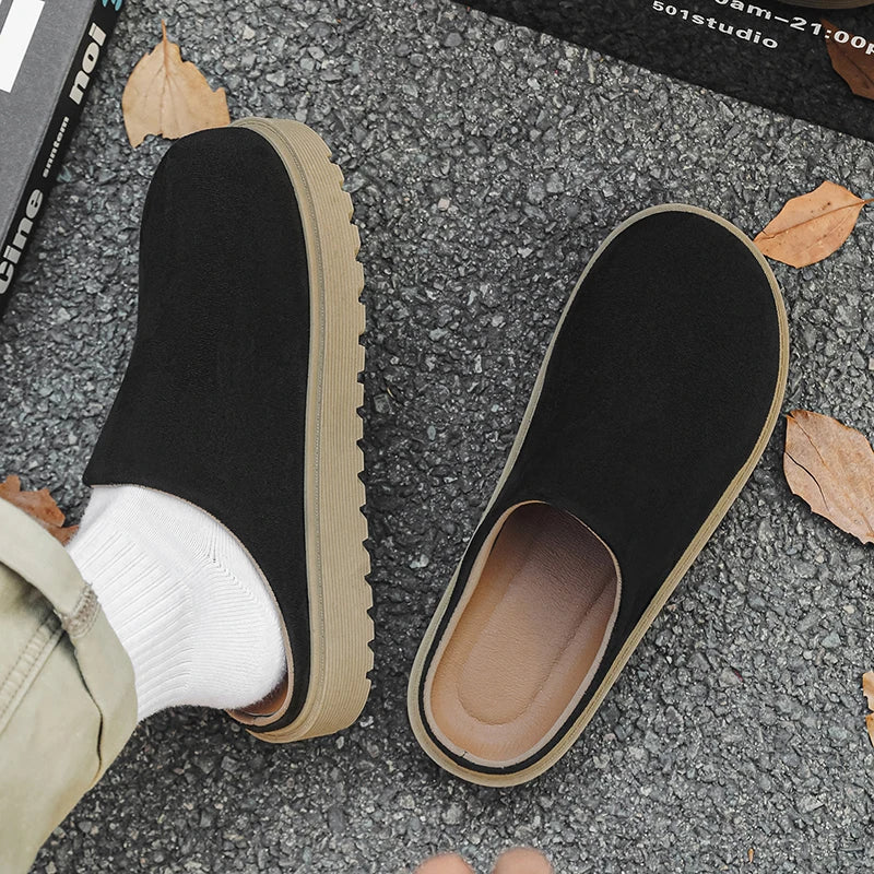 Men's casual slip on slippers summer new soft-sole anti-slip comfortable outdoor walking shoes fashion youth Joker tide slippers