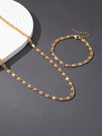 A Set of Sexy and Casual Women's Necklaces and Bracelets, Fashionable, Personalized and Versatile Women's Jewelry Set