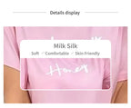 Women's Pajamas Set Casual Home Clothes Soft Comfortable Crew Neck T-Shirt & Plaid Pants Sleepwear Piece Loungewear Pyjama Femme
