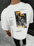 Streetwear Don'T Dream Your Life Live Your Dream Men Clothes Fashion Summer T-Shirts  100% Cotton Loose Tops Breathable Tee