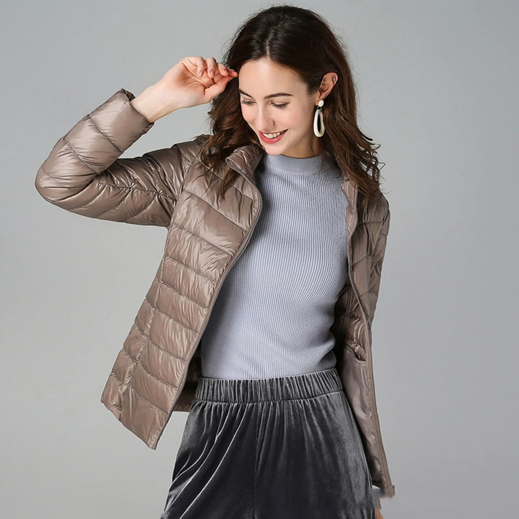 Women Puffer Jacket Plus Size 2025 New Spring Autumn Female Ultra Lightweight Packable Hooded Down Coats