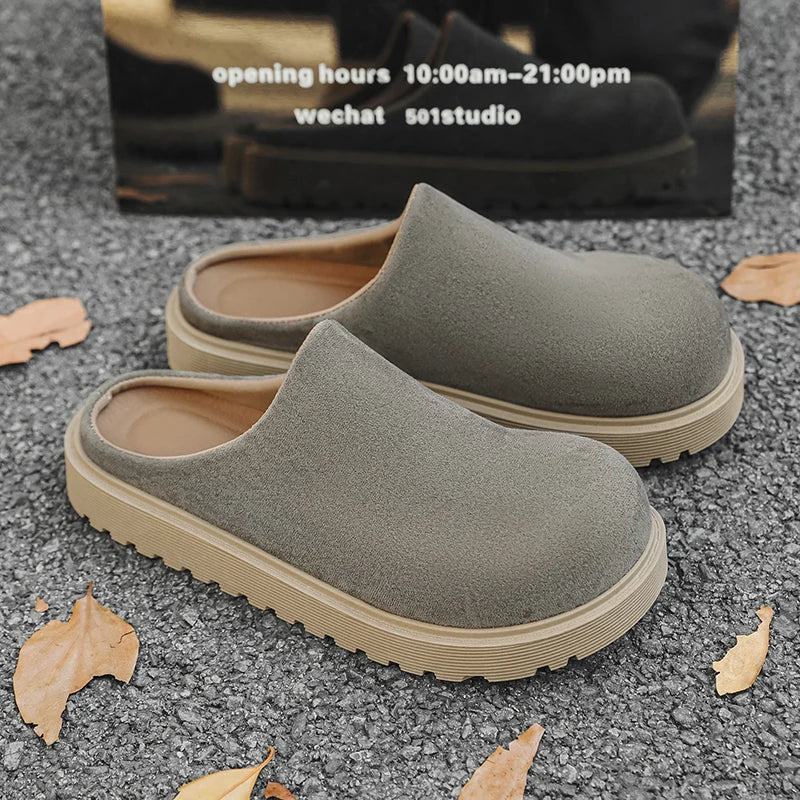 Men's casual slip on slippers summer new soft-sole anti-slip comfortable outdoor walking shoes fashion youth Joker tide slippers