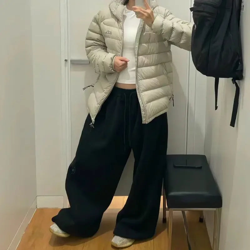Vintage Sweatpants Women Clothes Street Hip Hop Fashion Wide Leg Pants Women Casual Loose Joggers Women Trousers