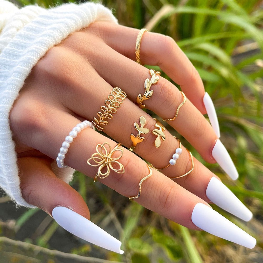 Irregular Design Knuckle Ring Minimalist Style Unique Pattern Finger Ring Exquisite Craftsmanship Delicate Texture Pleated Ring