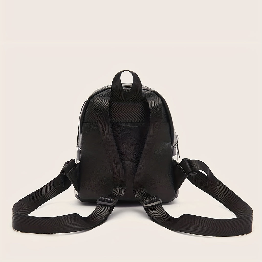 Black And White Checkered Women'S Backpack